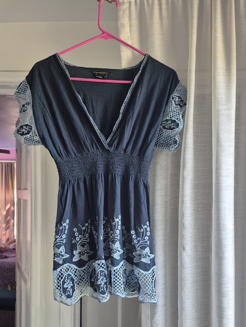 BCBGMaxAzria Navy Knit Top